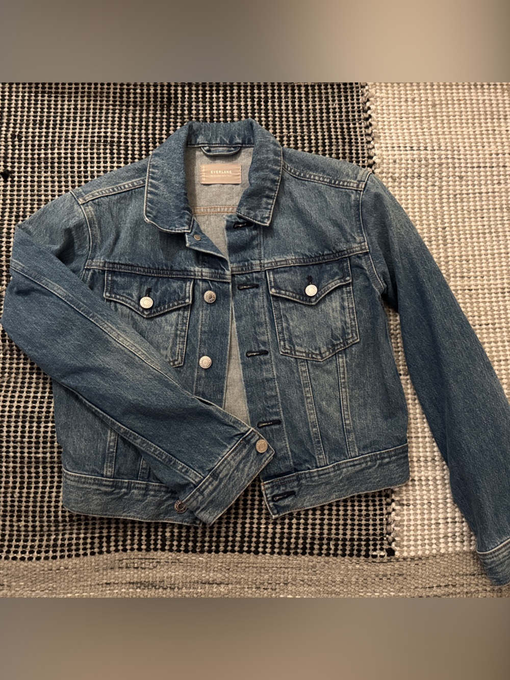 Everlane Blue Denim Trucker Jacket